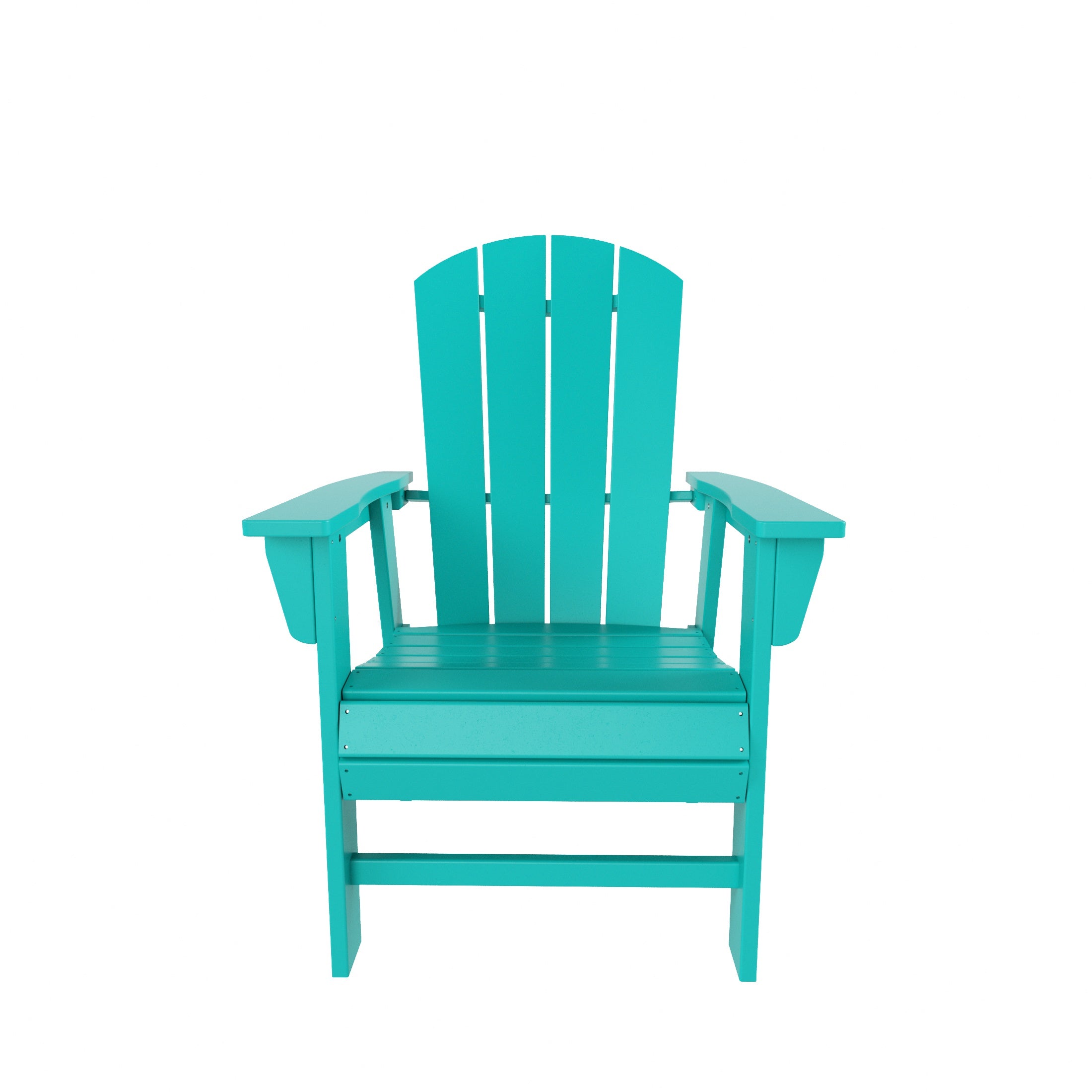 Malibu Outdoor Patio HDPE Plastic Adirondack Dining Chair