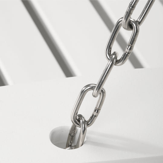 St. Augustine 4ft Outdoor HDPE Poly Farmhouse Hanging Porch Swing With Cup Holders