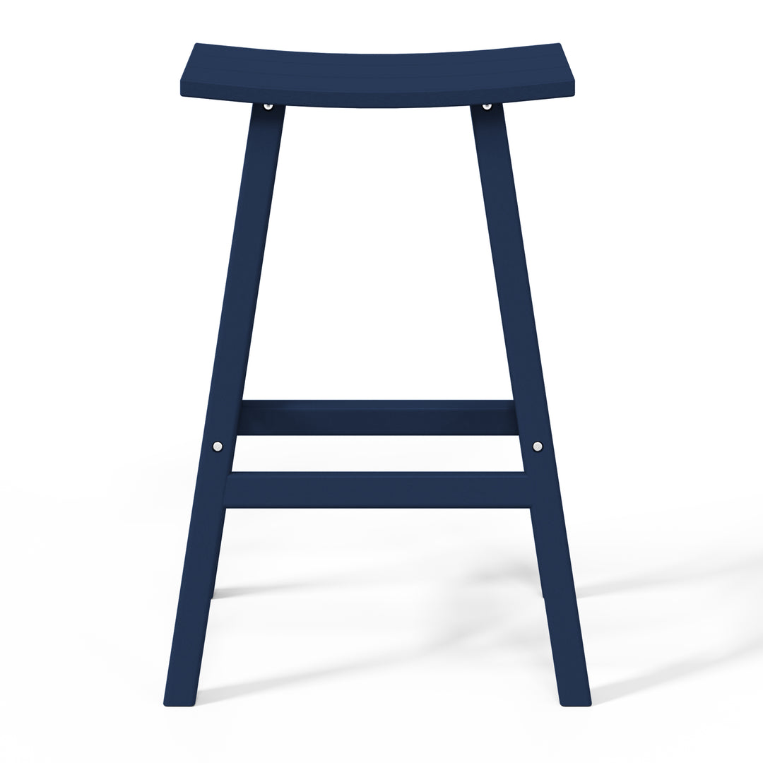 Malibu 2 piece set of 29" height Outdoor / Patio Saddle bar stools