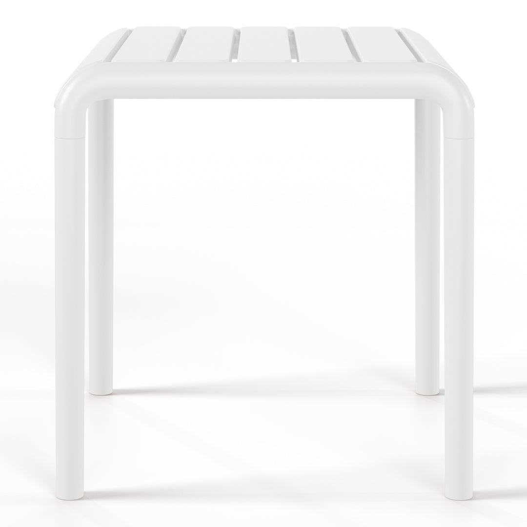 Playa Plastic Modern Outdoor Patio Accent Side Tables (Set of 2)
