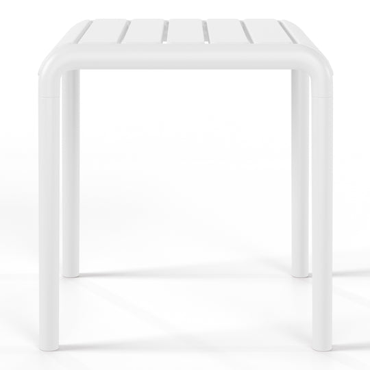 Playa Plastic Modern Outdoor Patio Accent Side Tables (Set of 2)