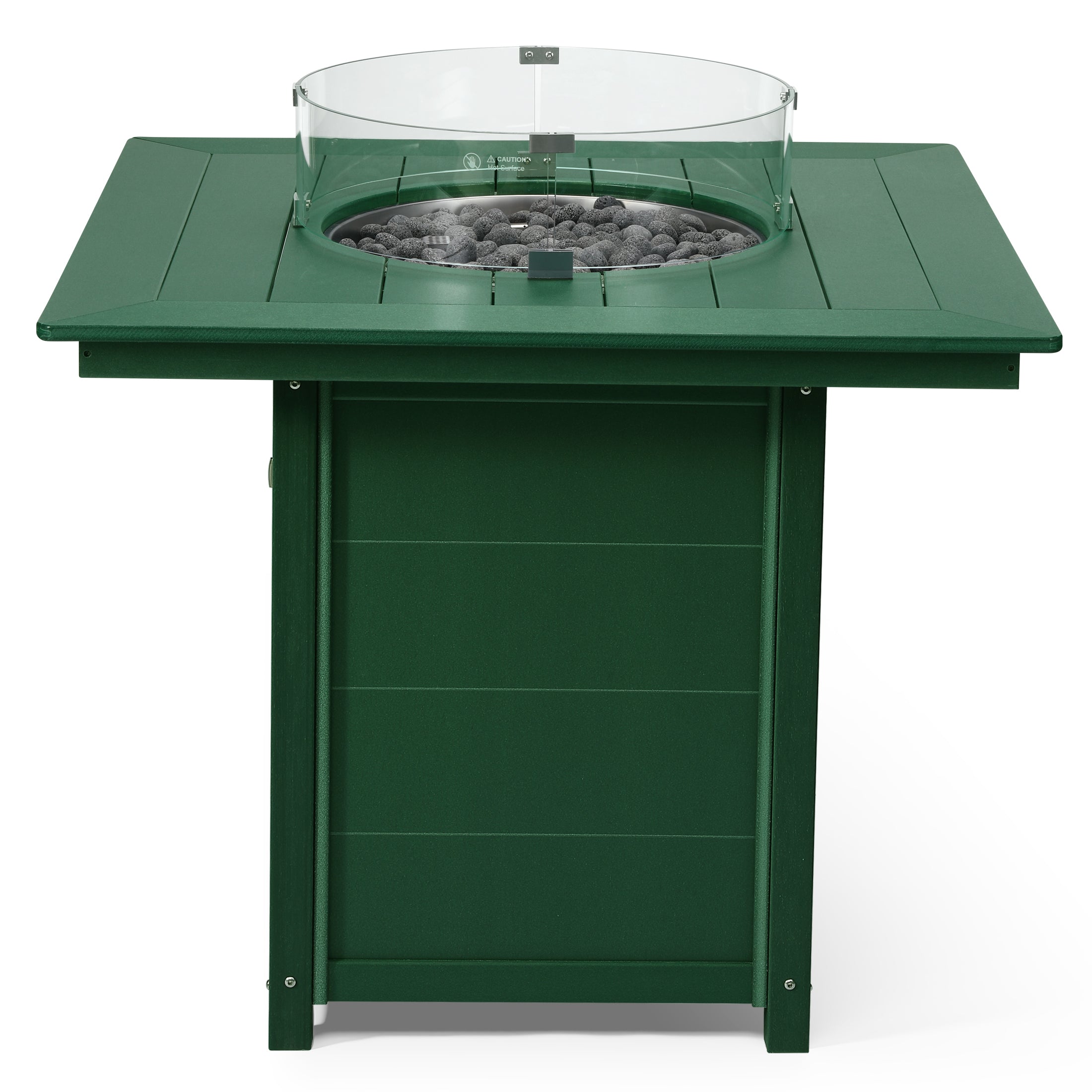 Helios 42" Modern Outdoor Patio Gas Propane Square Fire Pit Table