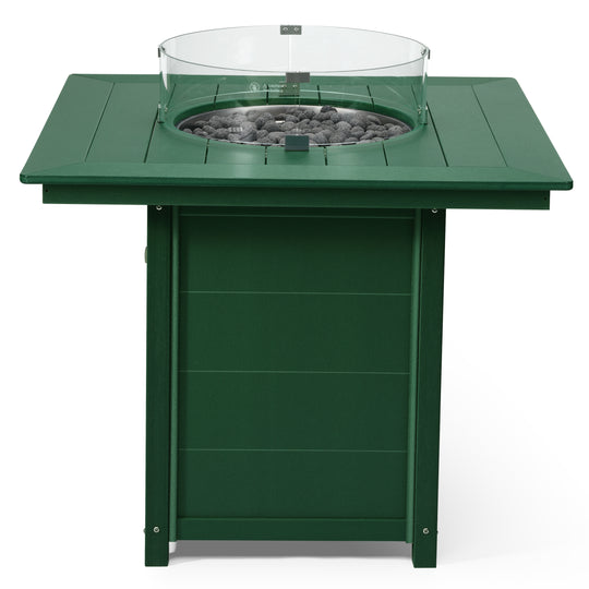 Helios 42" Modern Outdoor Patio Gas Propane Square Fire Pit Table