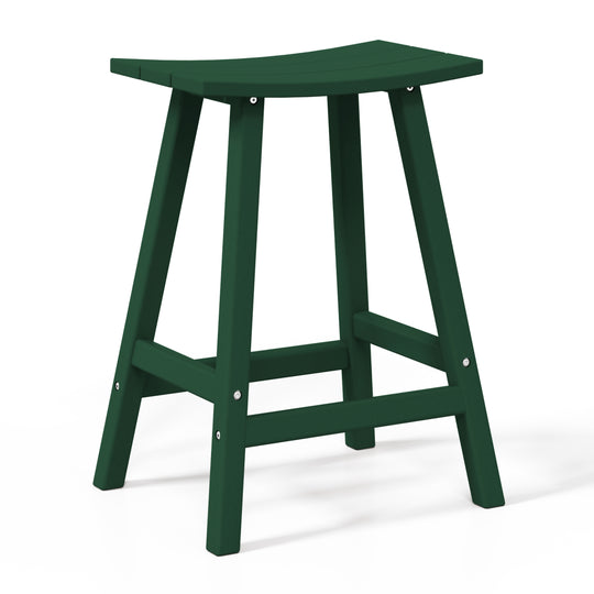 Malibu 24" height Outdoor / Patio Saddle bar stool