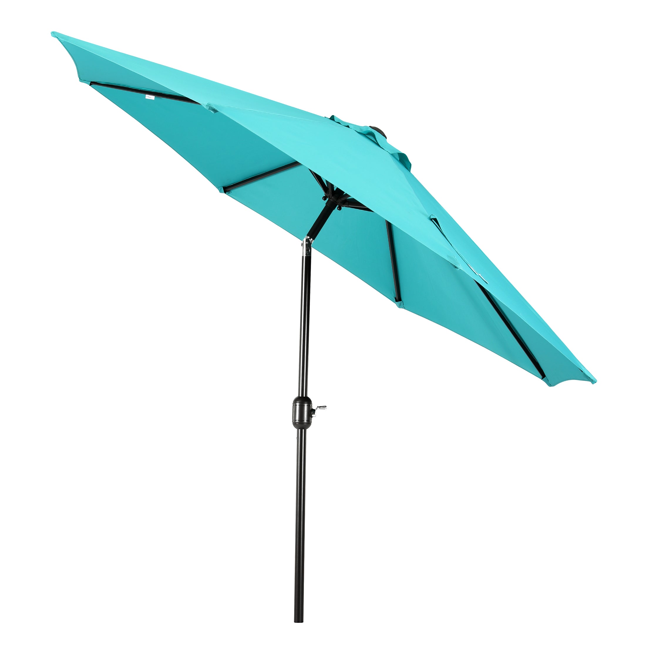 Paolo 9 ft. Patio Table Umbrella with Black color round free standing weight base kit