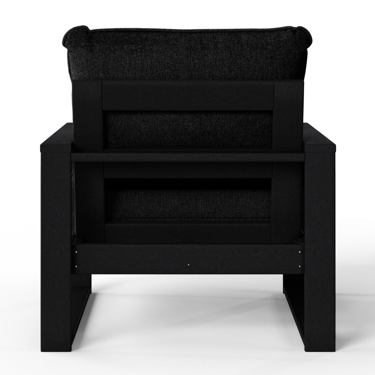 Montara club chair in Black with Black cushions, view 4