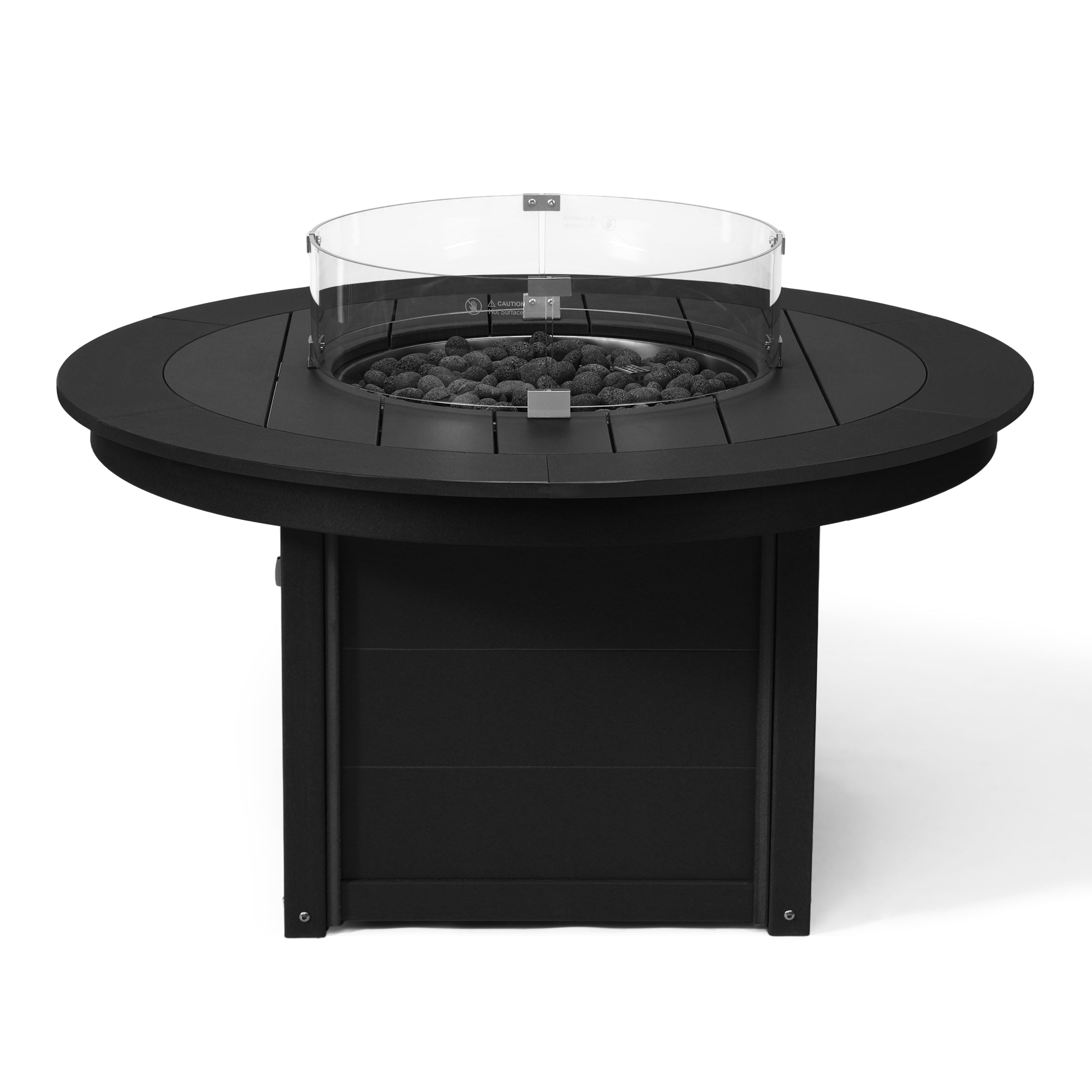 Helios 47" Modern Outdoor 55,000 BTU Patio Propane Round Fire Pit Table