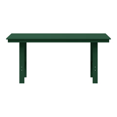 Ashore Outdoor Modern HDPE 66" Wide Rectangle Patio Dining Table for 6
