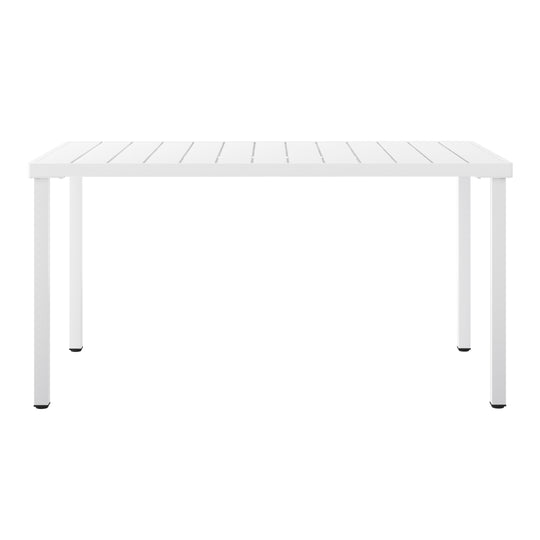 Playa 59" Iron Metal Outdoor Rectangular Patio Dining Table For 6