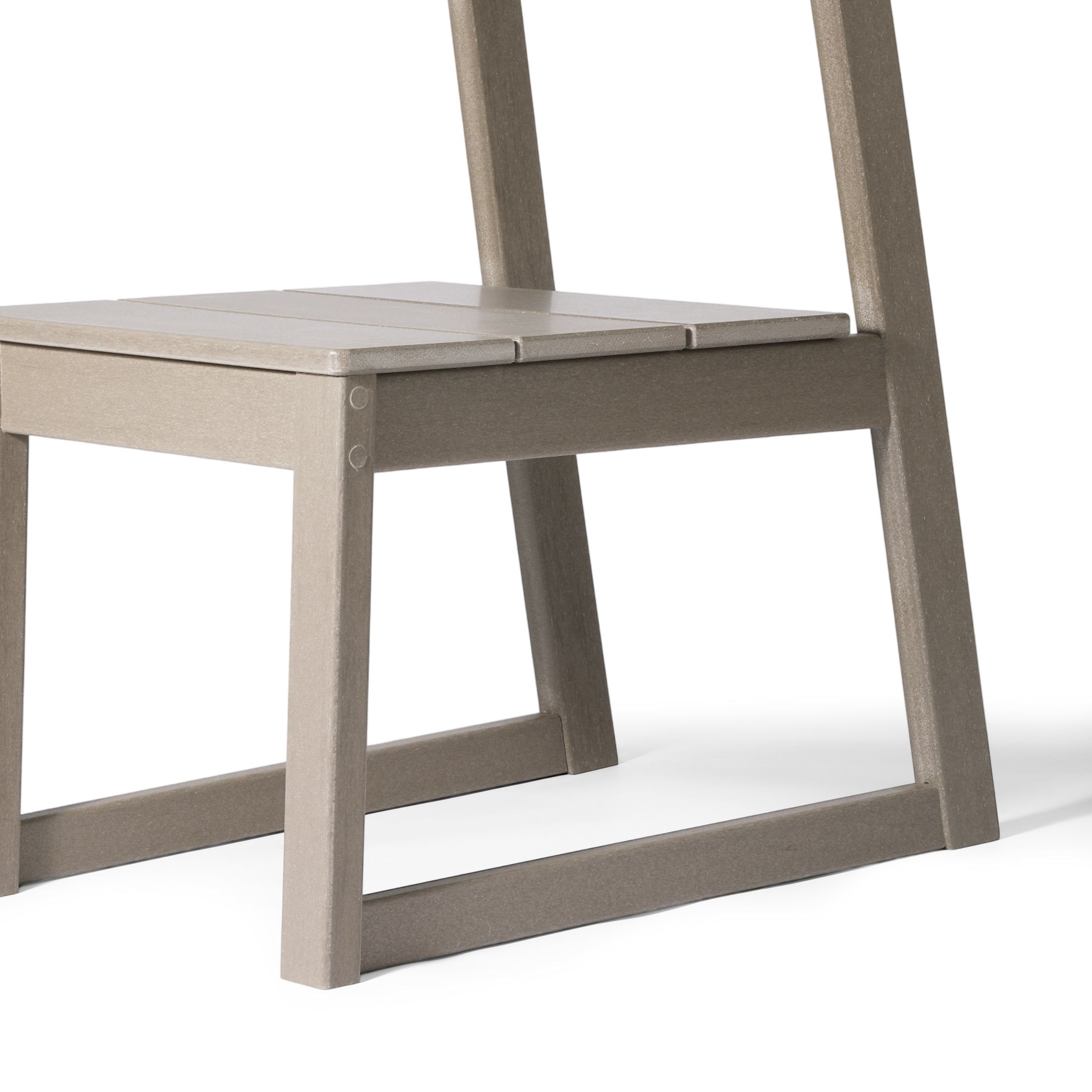 Paloma Modern HDPE Outdoor Armless Patio Dining Chairs (Set of 2)
