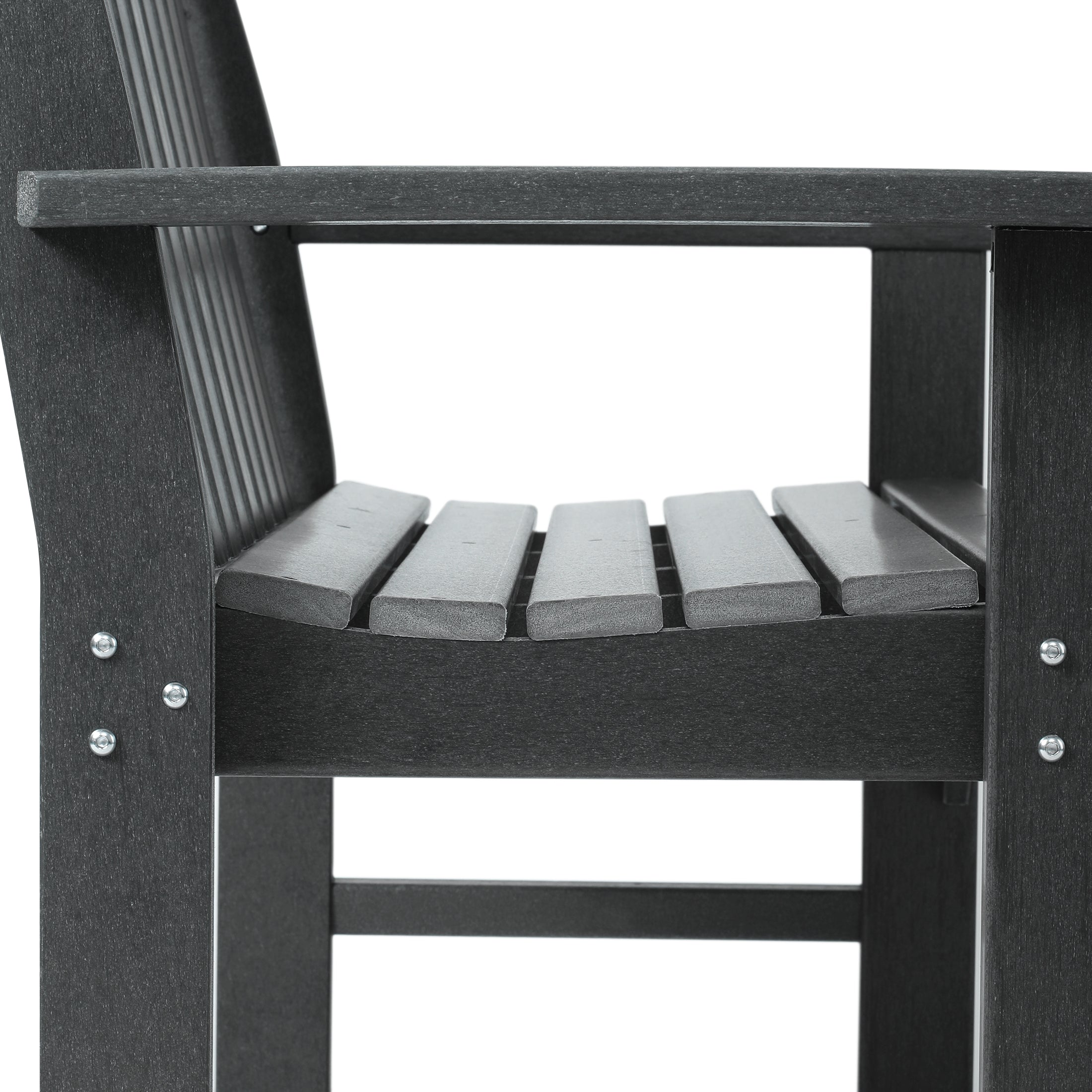 Malibu 5-Piece HDPE Outdoor Patio Furniture Couch and Rocking Chair Set