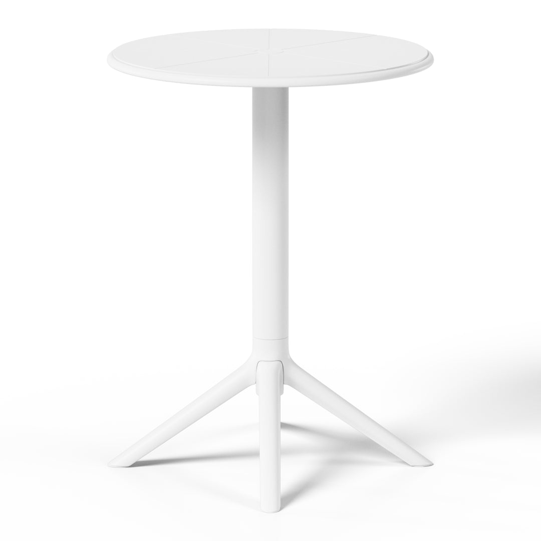 Playa 3-Piece Outdoor Resin Patio Bistro Table Set with Stackable Patio Dining Side Chairs