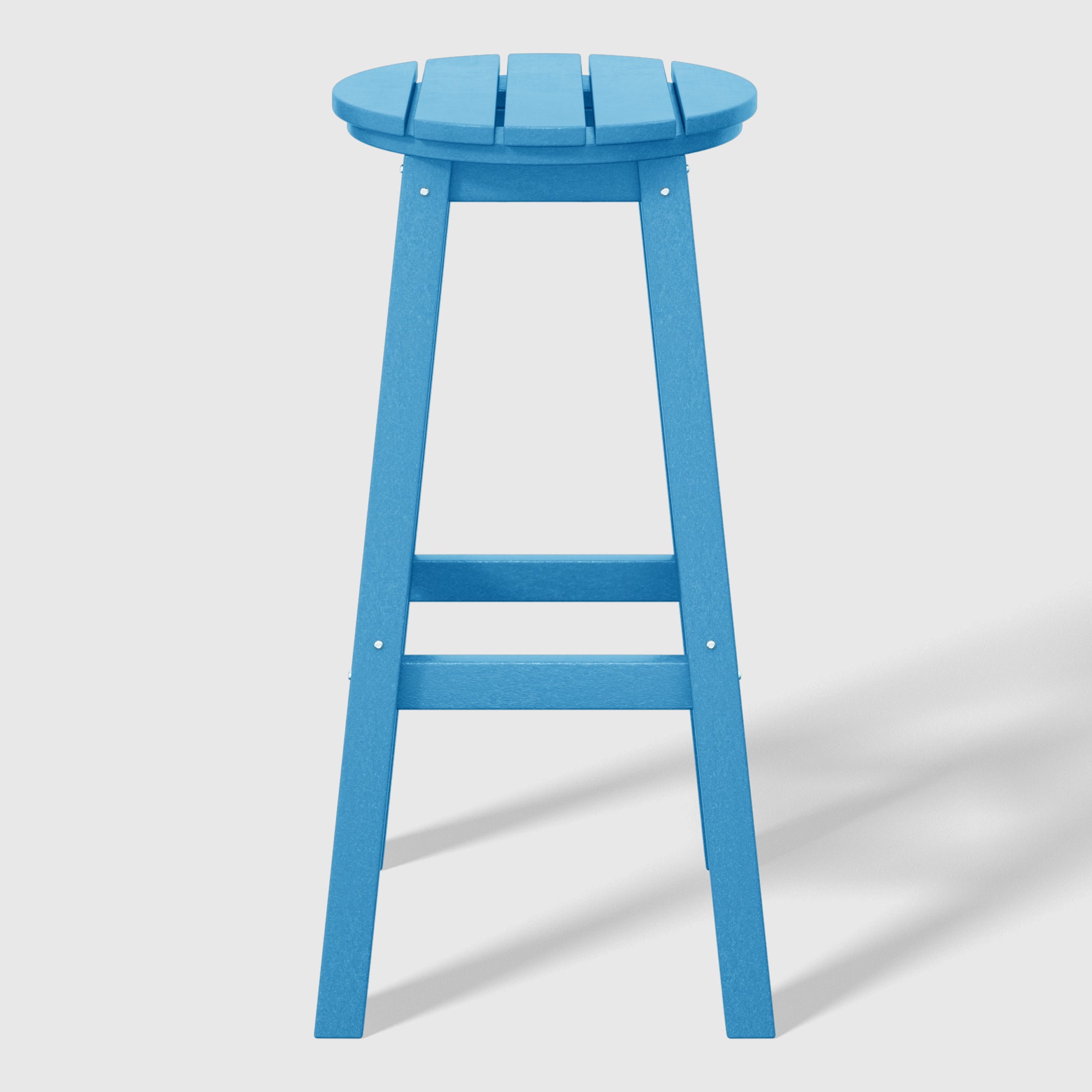 Malibu 29" HDPE Outdoor Patio Round Bar Stool Set of 3