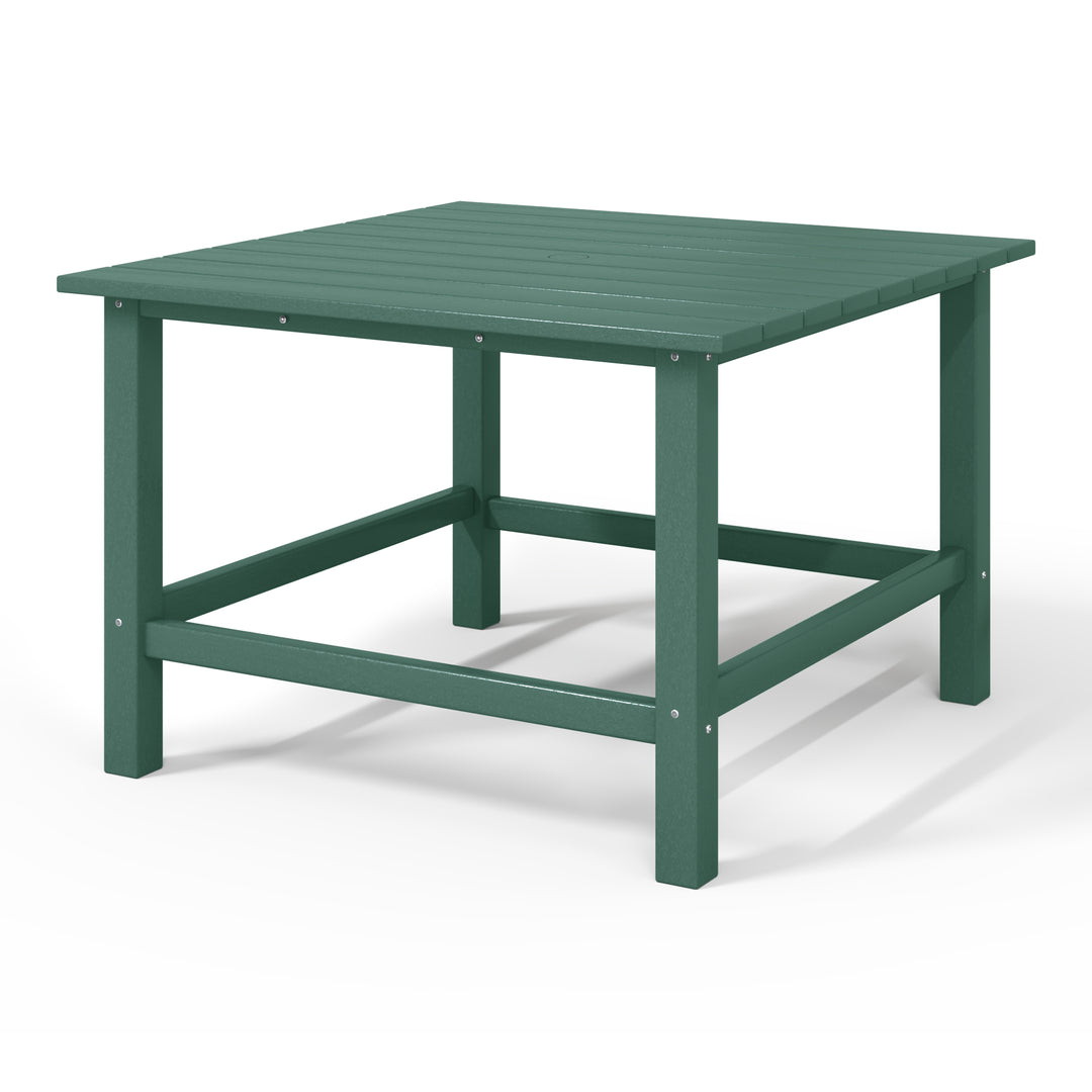 Malibu Kids Outdoor Patio Furniture HDPE Square Dining Table