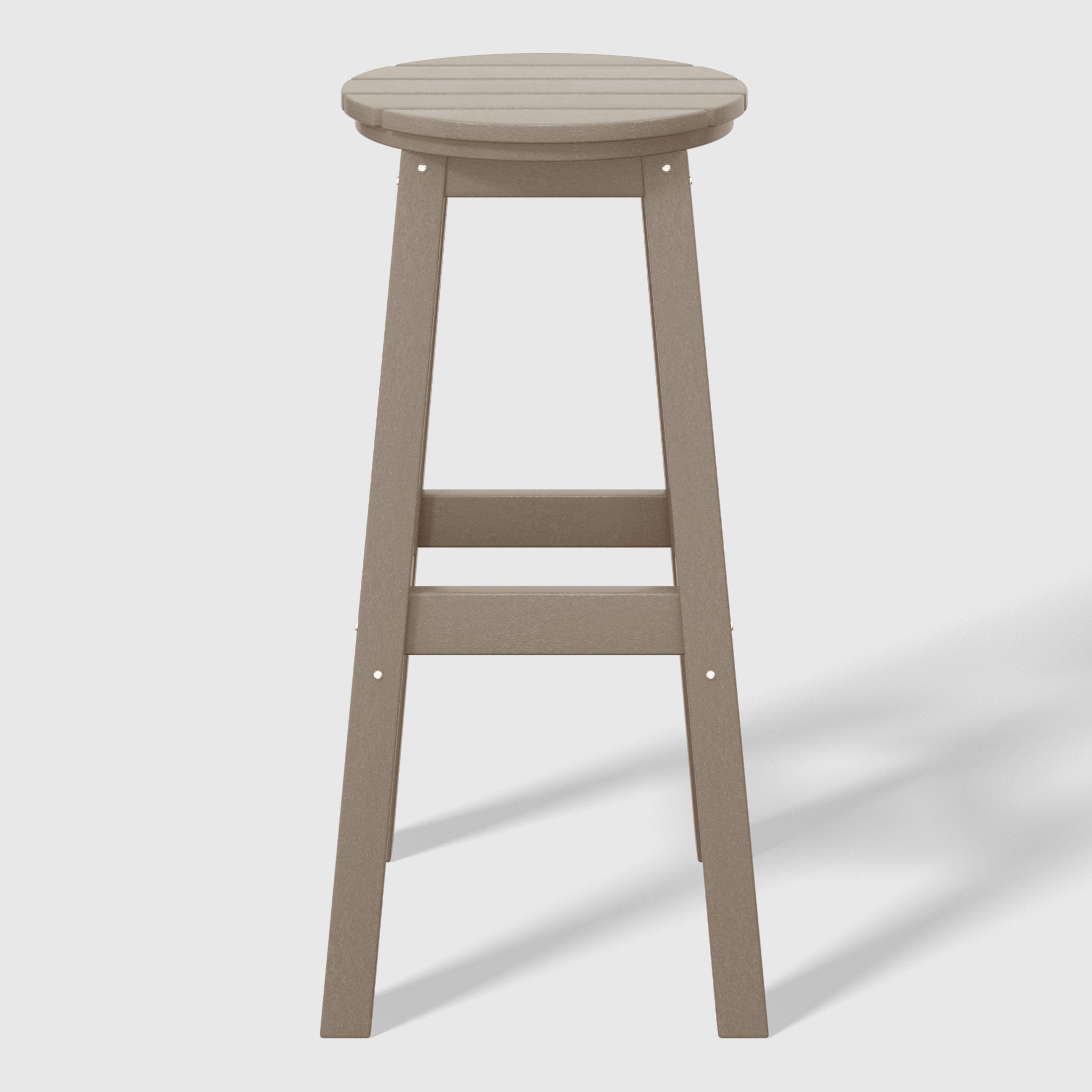 Malibu 29" HDPE Outdoor Patio Round Bar Stool