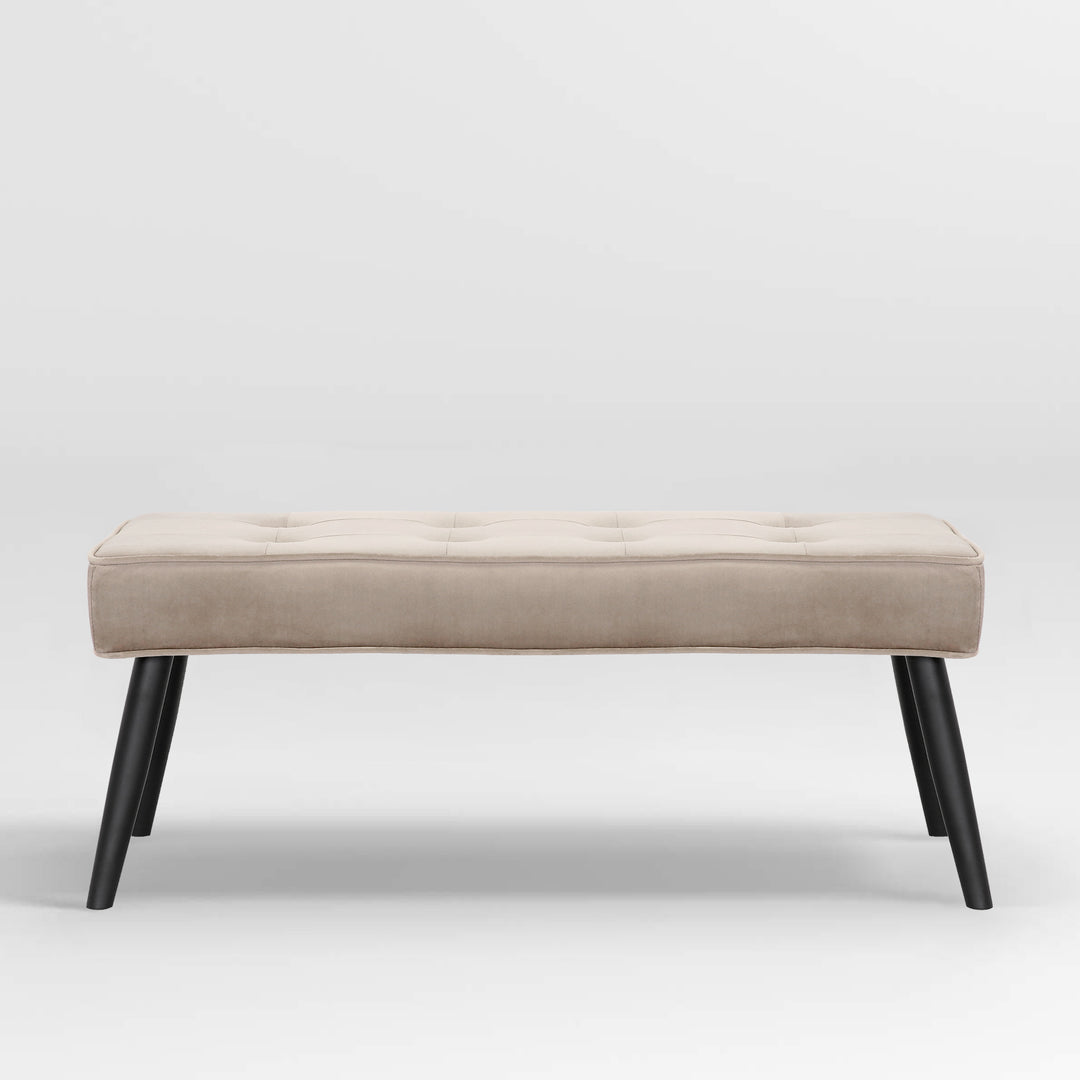 Wordford Button Tufted Velvet Upholstered Accent Bench