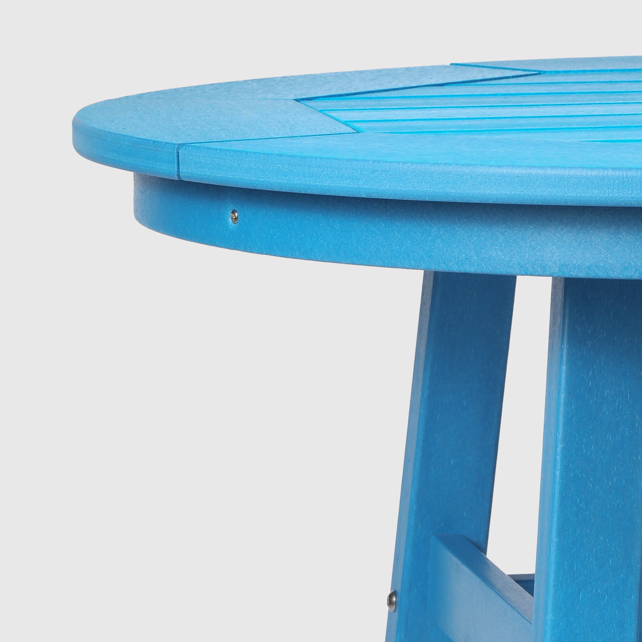 Malibu Outdoor 35" HDPE Round Patio Counter Height Bar Table