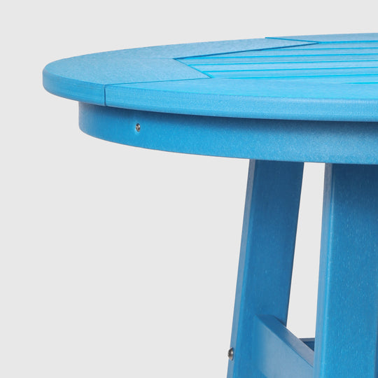 Malibu Outdoor 35" HDPE Round Patio Bar Height Table