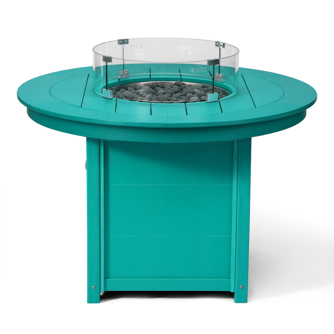 Helios 47" Modern Outdoor Patio Propane Gas Round Fire Pit Table