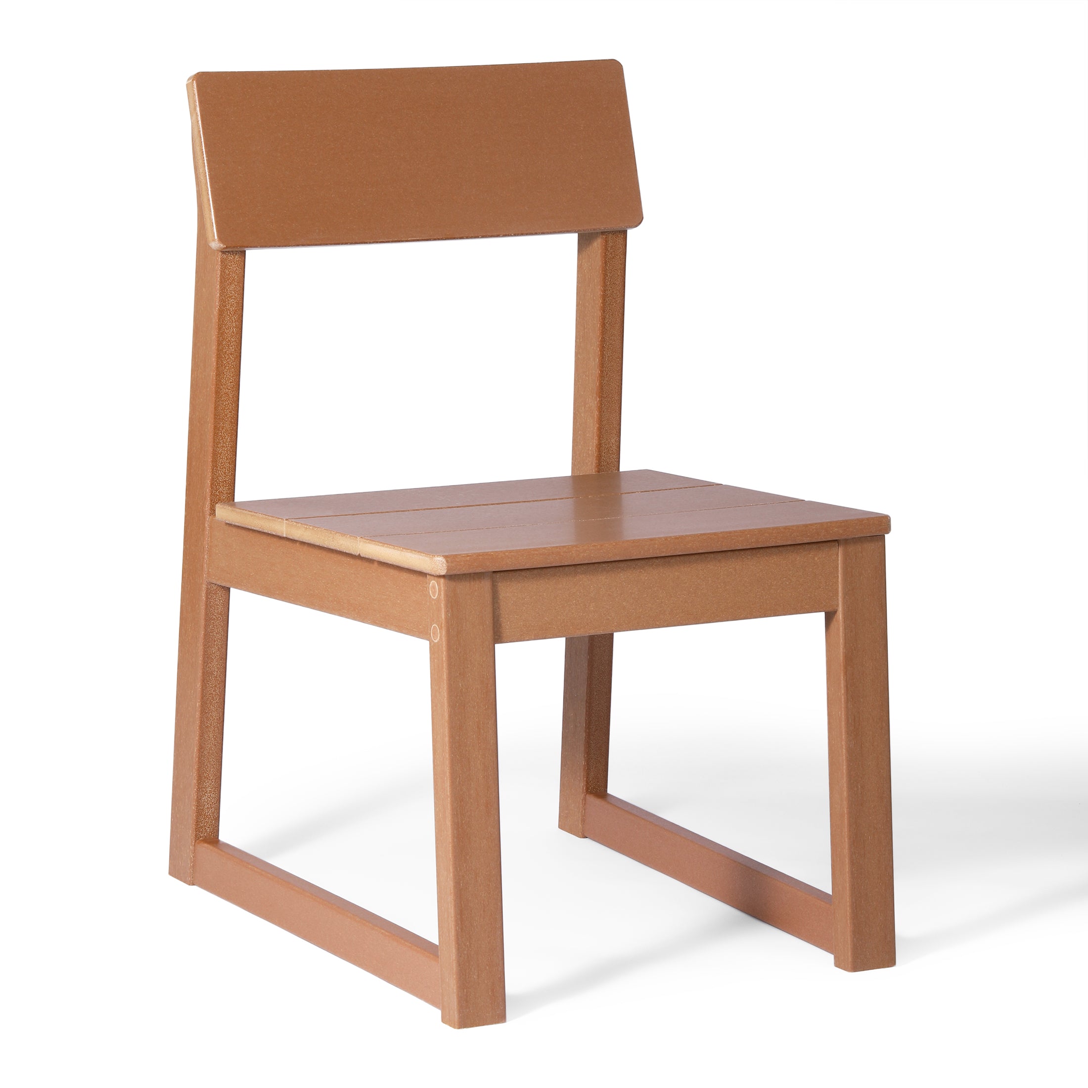 Paloma Modern HDPE Outdoor Armless Patio Dining Chairs (Set of 2)