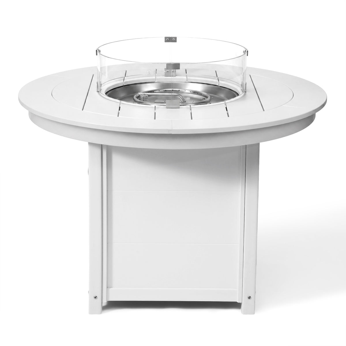 Helios 47" Modern Outdoor Patio Propane Gas Round Fire Pit Table