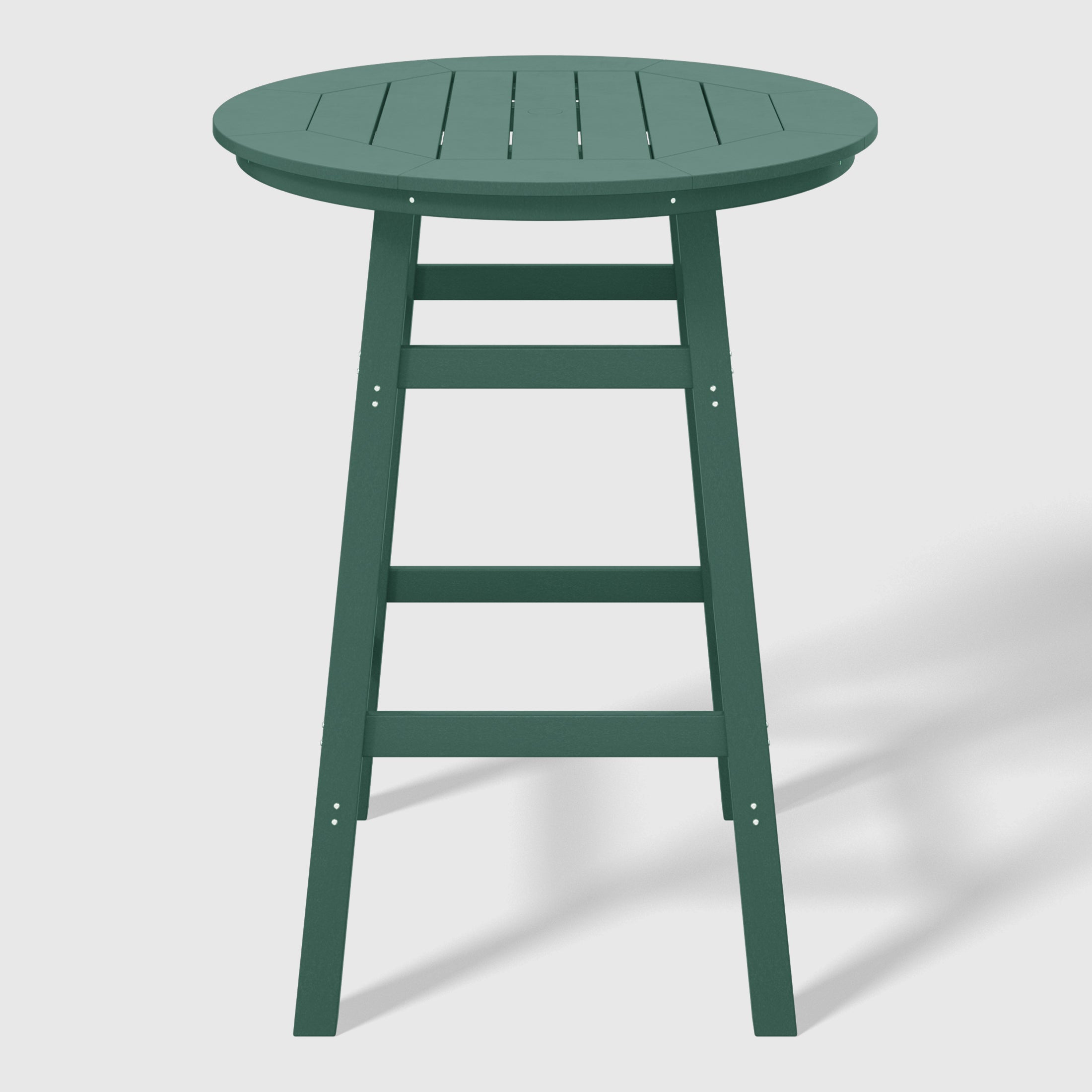 Malibu Outdoor 35" HDPE Round Patio Bar Height Table