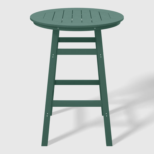 Malibu Outdoor 35" HDPE Round Patio Bar Height Table
