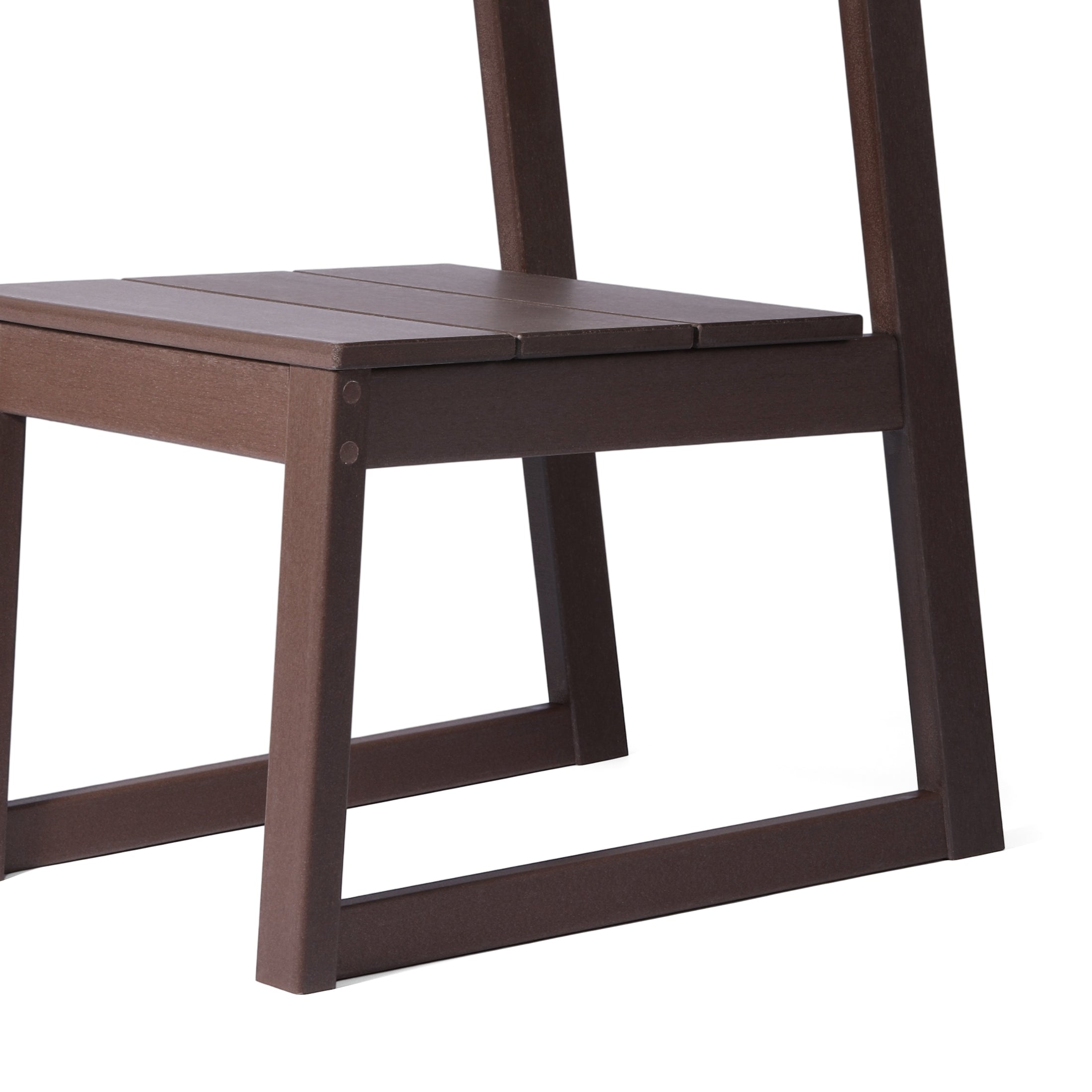 Paloma Modern HDPE Outdoor Armless Patio Dining Chairs (Set of 2)