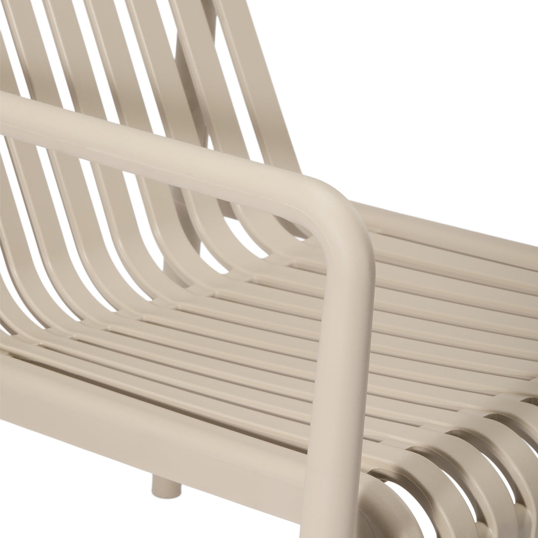 Playa Outdoor Modern Stackable Plastic Patio Club Armchairs (Set of 2)