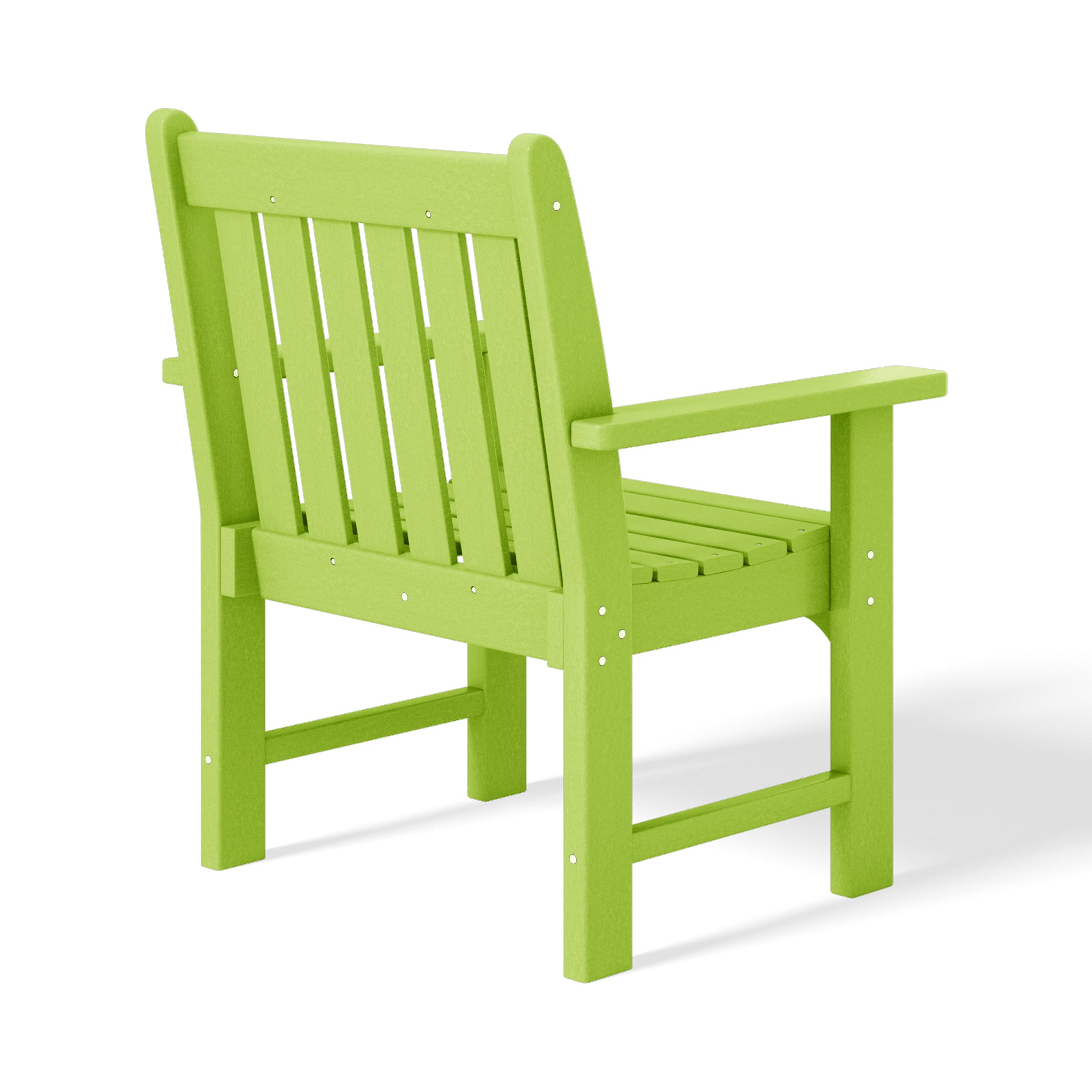Malibu Outdoor Patio HDPE Adirondack Dining Arm Chairs (Set of 4)