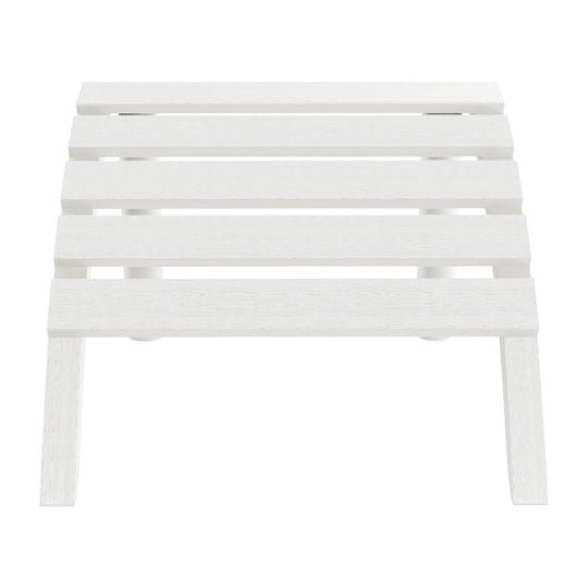 Azura Outdoor Patio HDPE Adirondack Ottoman Footrest