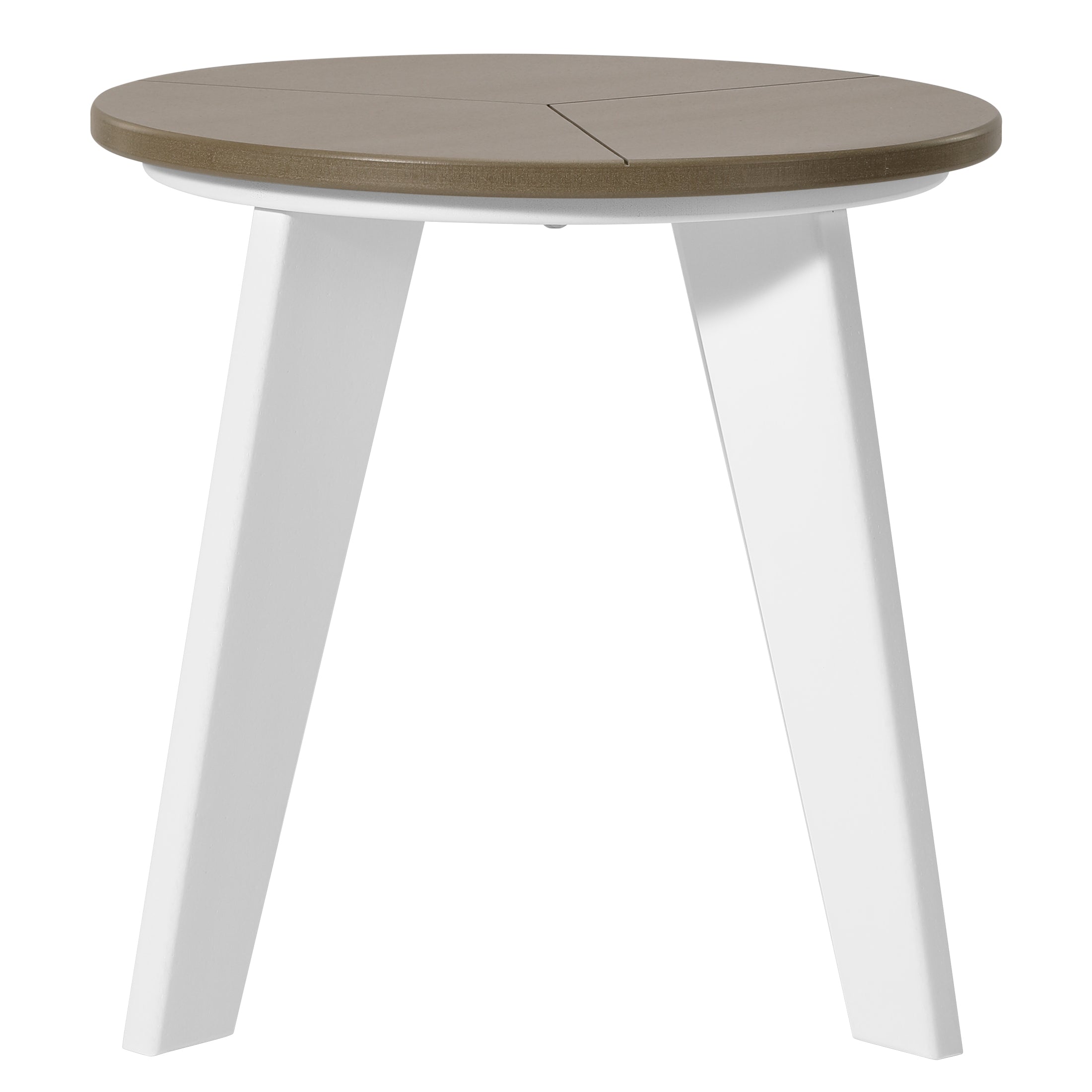 Pacifica HDPE Plastic Outdoor Round Adirondack Patio Side Table