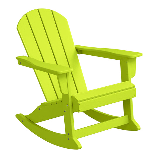 Malibu 2 piece set Outdoor / Patio Poly Adirondack rocking chairs ( 2 seater )