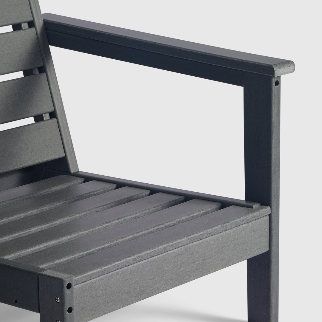 Avalon Outdoor Patio HDPE Deep Seating Sectional Loveseat