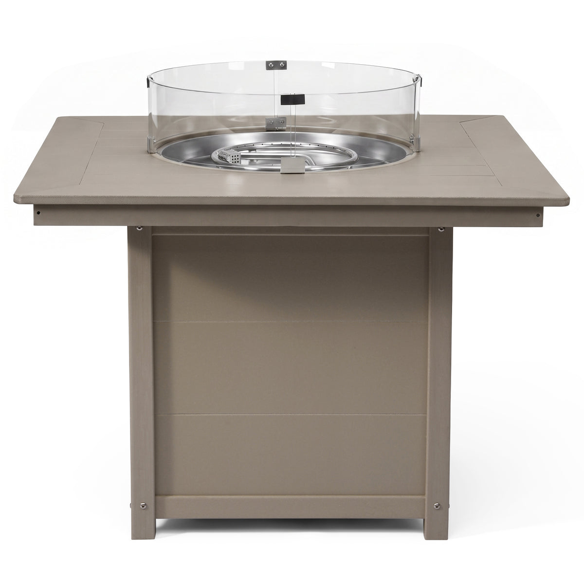 Helios Modern Outdoor Patio Propane 42" Square Fire Pit Table