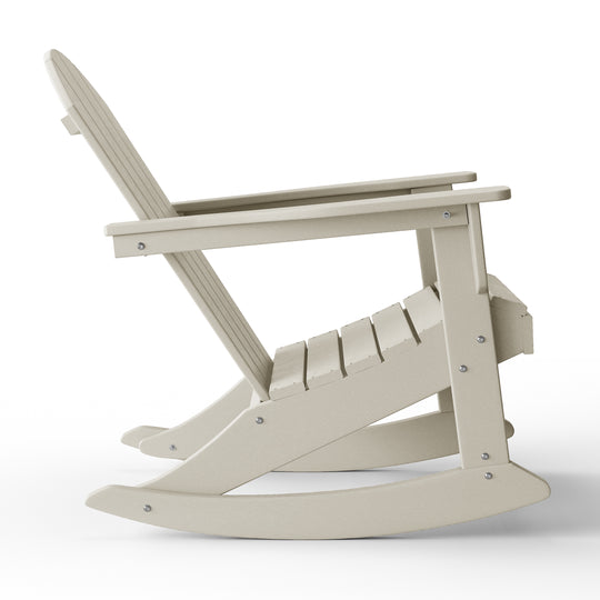 Malibu 2 piece set Outdoor / Patio Poly Adirondack rocking chairs ( 2 seater )