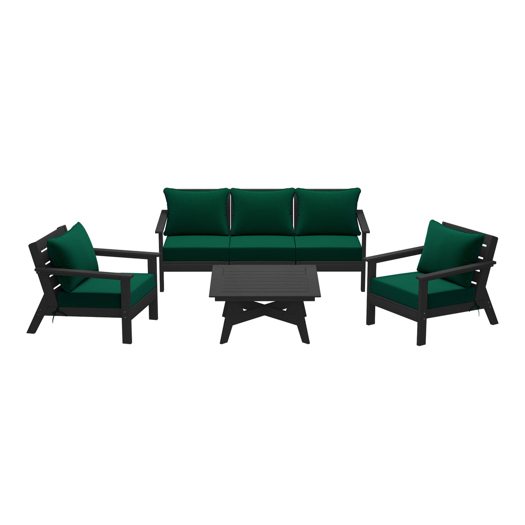 Avalon Outdoor 6-Piece Modular Sectional Patio Furniture Sofa Set