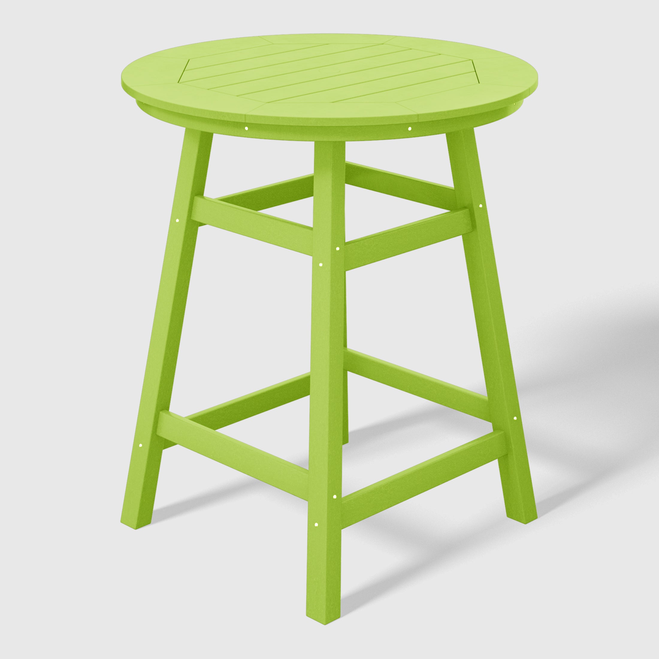 Malibu Outdoor 35" HDPE Round Patio Counter Height Bar Table