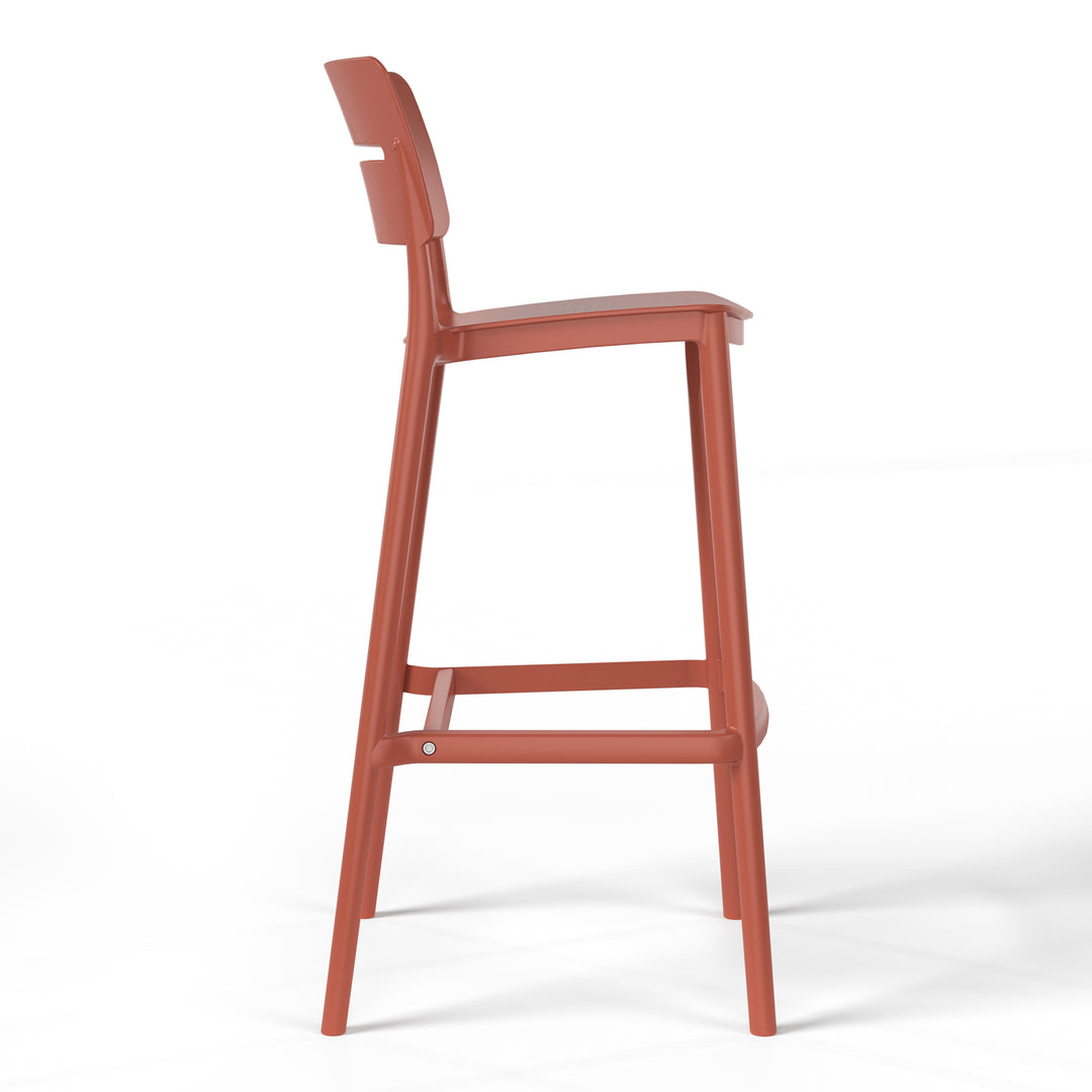 Playa 3-Piece Outdoor Adjustable Round Bar Height Patio Table Dining Set