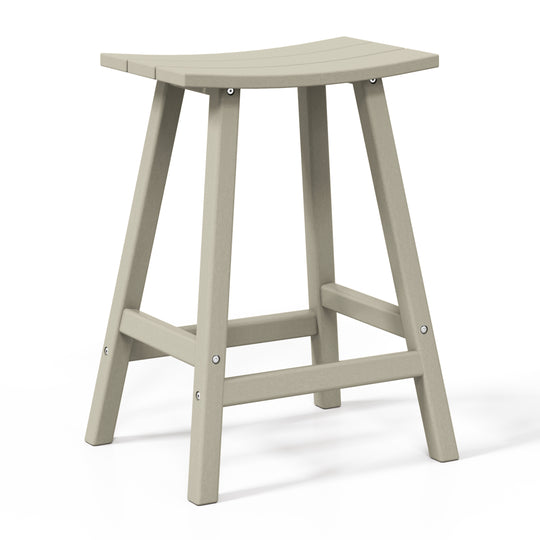 Malibu 24" height Outdoor / Patio Saddle bar stool