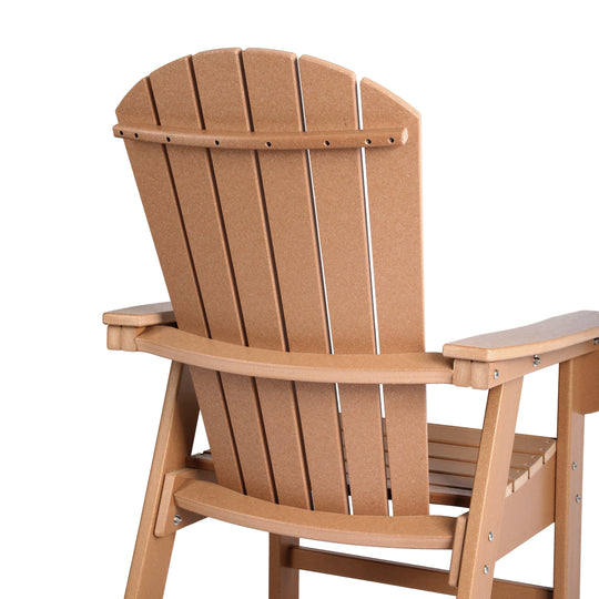 Dylan Outdoor Modern HDPE Adirondack Patio Dining Chairs (Set of 2)