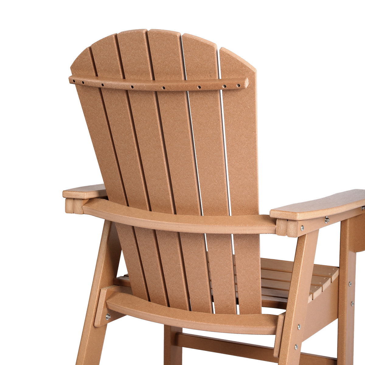 Dylan Outdoor Patio Shell-back Adirondack Dining Chair Weather Resistant