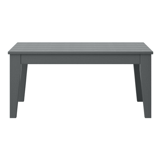 Malibu Low Outdoor HDPE Patio Rectangle Coffee Table