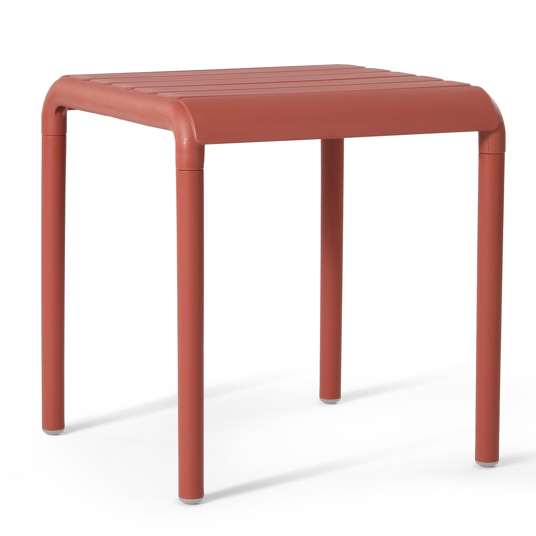 Playa Plastic Modern Outdoor Patio Accent Side Tables (Set of 2)