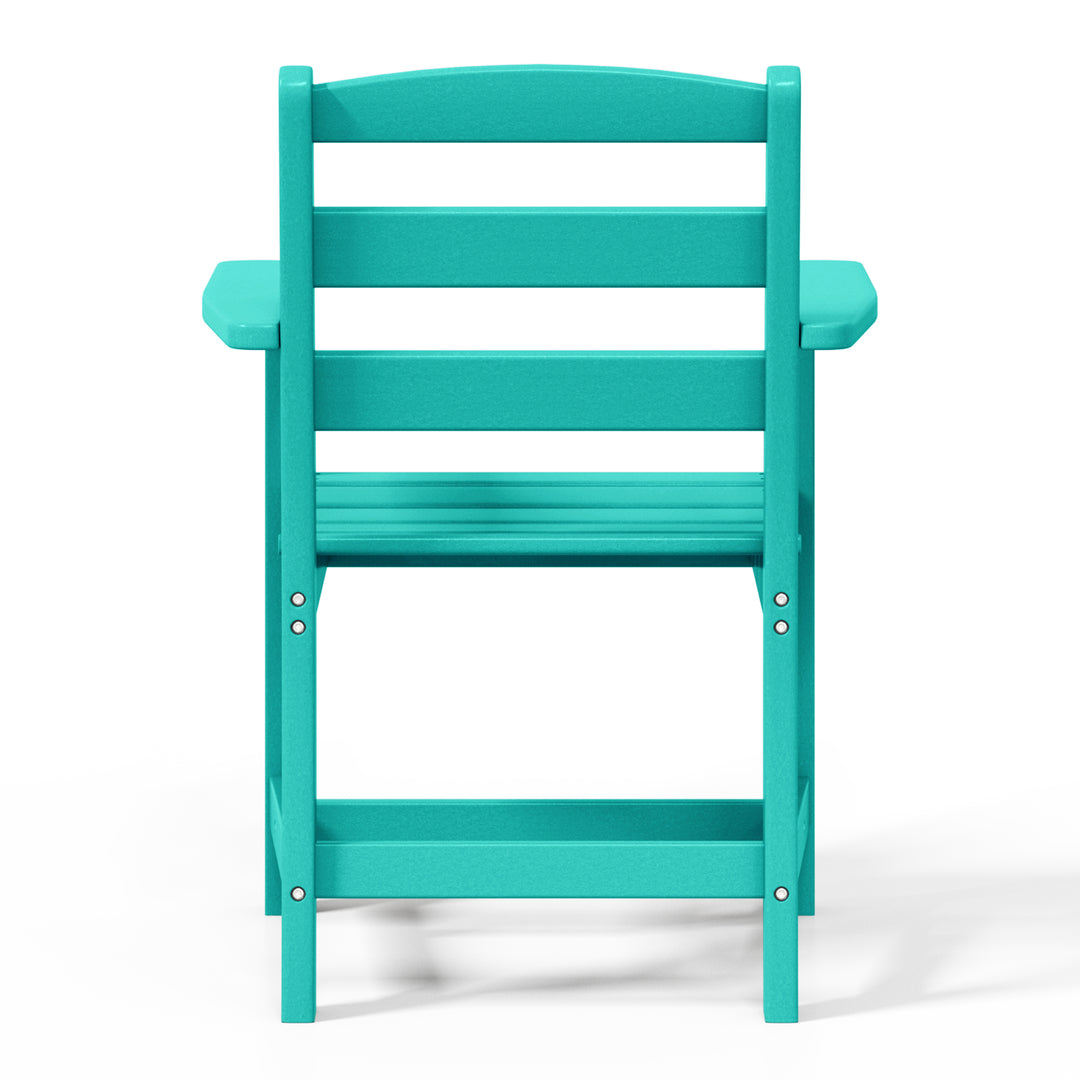 Ashore Outdoor HDPE Patio Classic Dining Arm Chair