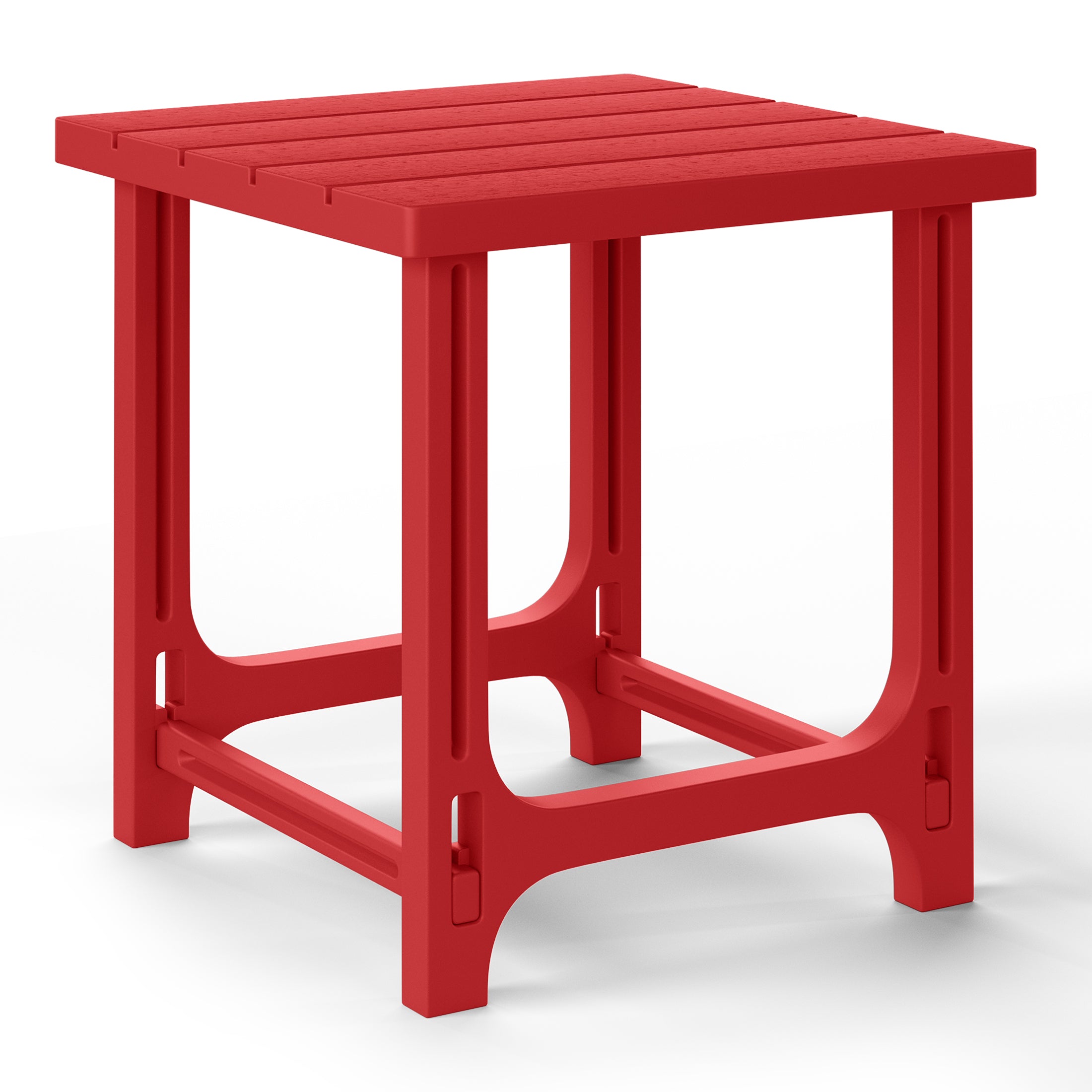 Azura Outdoor 18" HDPE Square Adirondack Patio Side Table