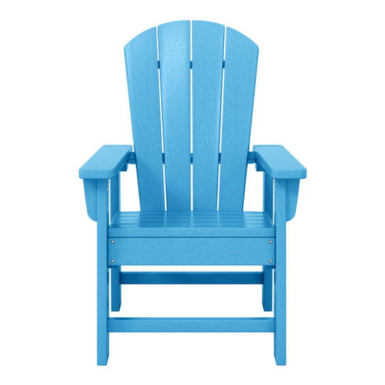 Malibu Kids Outdoor HDPE Adirondack Plastic Patio Chair