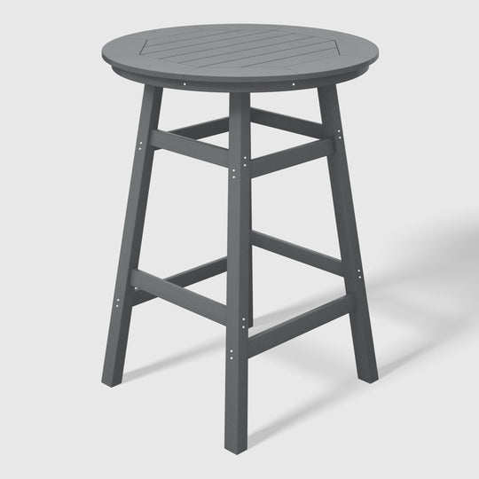 Malibu Outdoor 35" HDPE Round Patio Bar Height Table