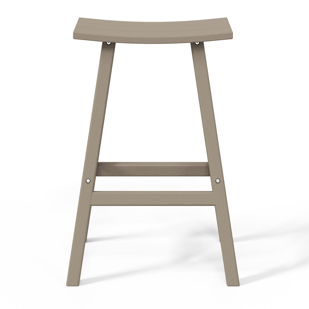 Malibu 2 piece set of 29" height Outdoor / Patio Saddle bar stools