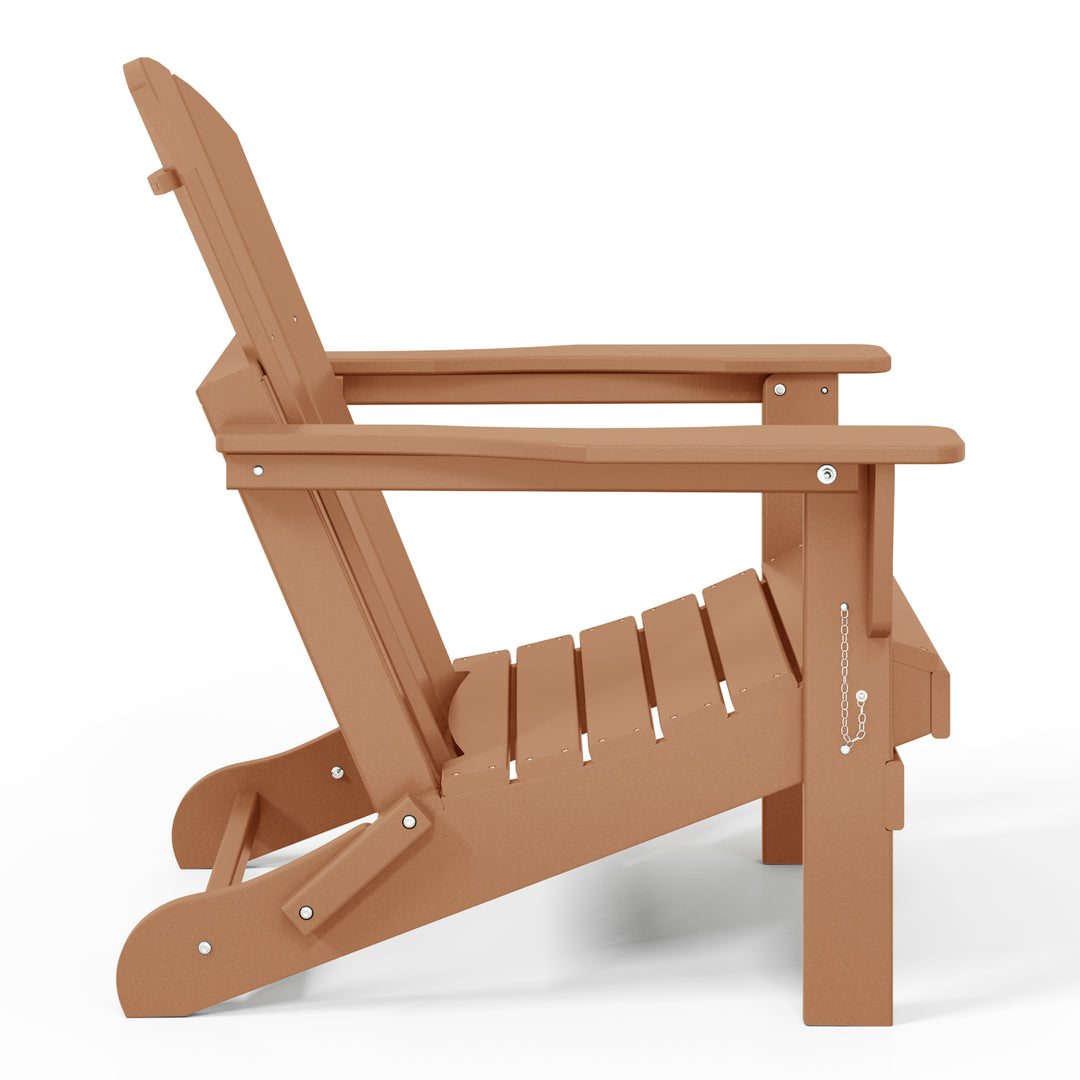 Malibu 4-Piece set outdoor folding Poly Adirondack chair